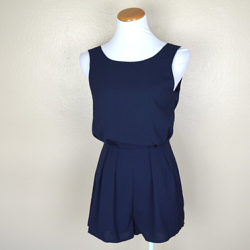 Keepsake the Label Navy Diamond Heart Playsuit